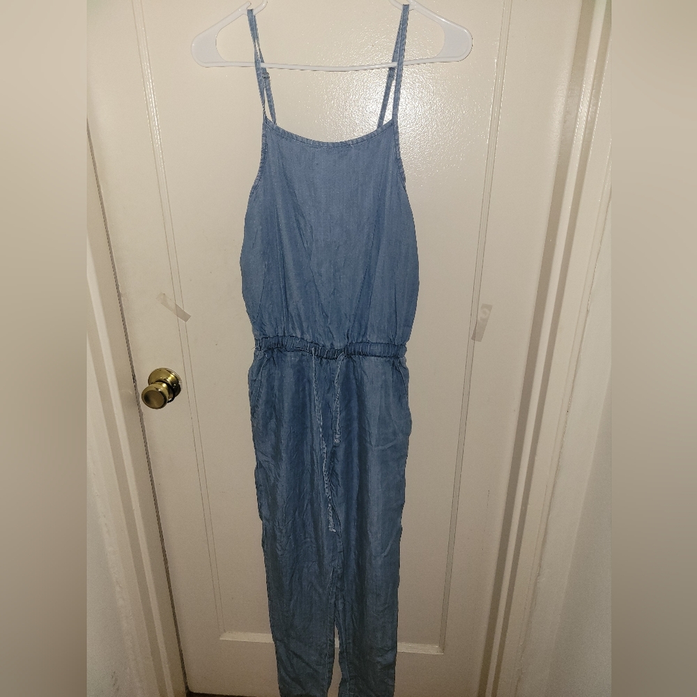 Blue jumpsuit